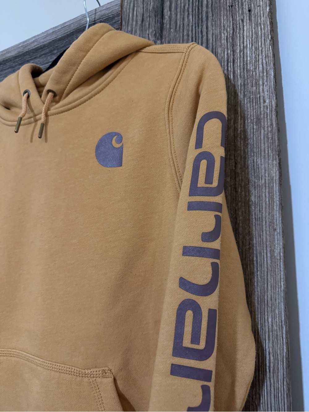Carhartt Women’s Hooded Sweatshirt with Sleeve Logo